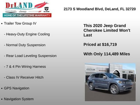 Used 2020 Jeep Grand Cherokee Limited w/ Trailer Tow Group IV image 7