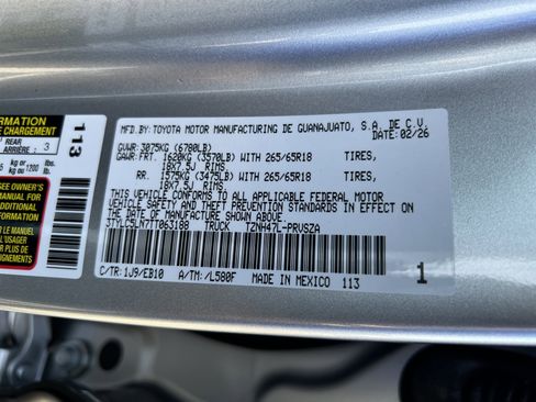 New 2026 Toyota Tacoma Limited AWD/4WD image 13