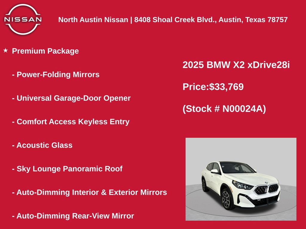 Used 2025 BMW X2 xDrive28i w/ Premium Package AWD/4WD image 11