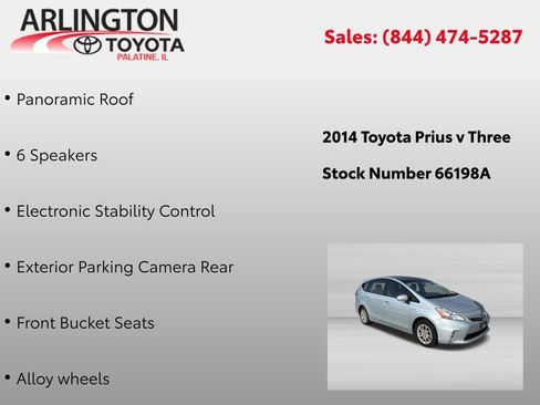 Used 2014 Toyota Prius V Three FWD image 2