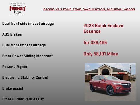 Used 2023 Buick Enclave Essence w/ Experience Buick Package image 20