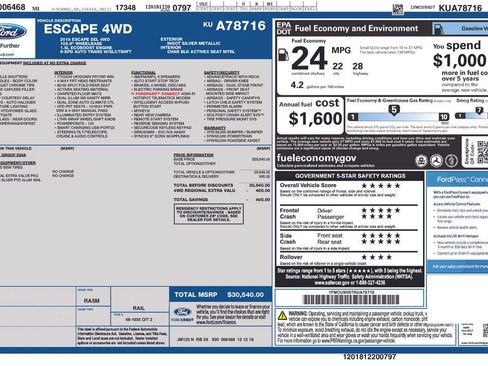 Used 2019 Ford Escape SEL AWD/4WD image 5