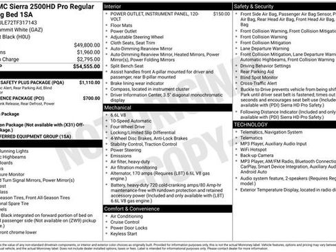 New 2026 GMC Sierra 2500 Pro w/ 1SA Pro Safety Plus Package AWD/4WD image 29