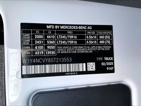 New 2025 Mercedes-Benz Sprinter 2500 image 18