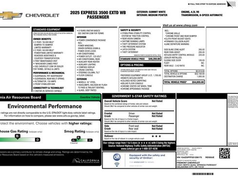 Used 2025 Chevrolet Express 3500 LT w/ LT Preferred Equipment Group RWD image 4