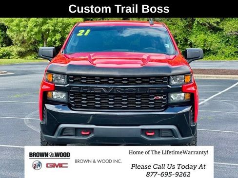 Used 2021 Chevrolet Silverado 1500 Custom Trail Boss w/ LPO, Dark Essentials Package AWD/4WD image 12