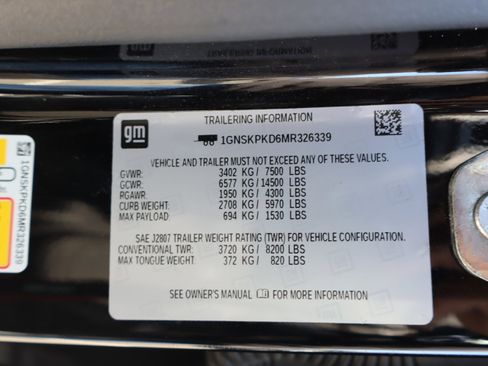 Used 2021 Chevrolet Tahoe Z71 w/ Z71 Off-Road Package image 46