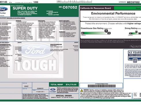 Used 2021 Ford F450 Lariat w/ Lariat Value Package AWD/4WD image 8