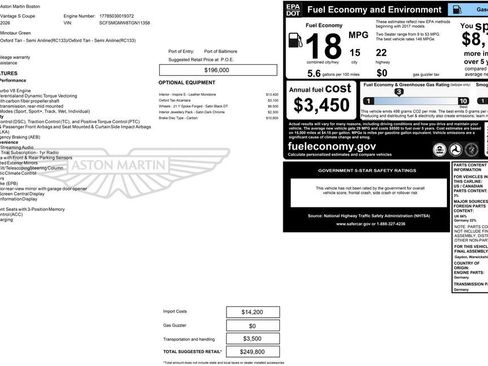 New 2026 Aston Martin V8 Vantage S image 24