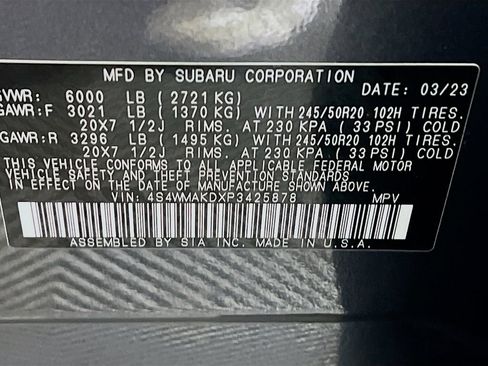 Used 2023 Subaru Ascent Onyx Edition Limited image 29