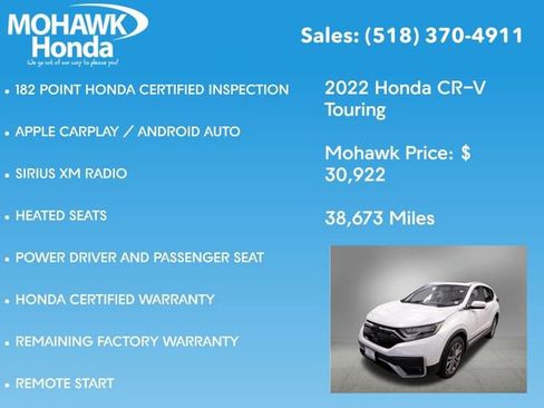 Certified 2022 Honda CR-V Touring image 14