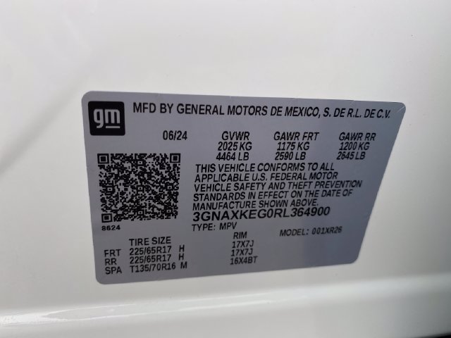 Certified 2024 Chevrolet Equinox LT w/ LPO, Floor Liner Package FWD image 26