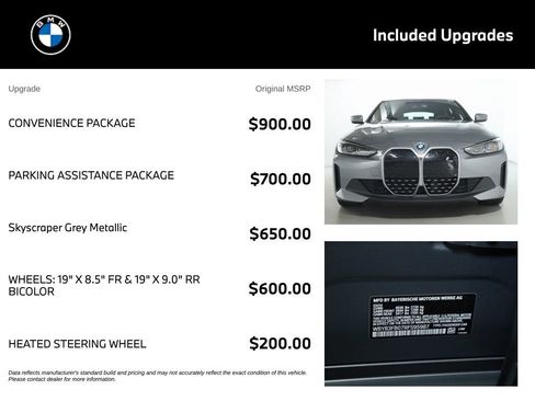 Used 2024 BMW i4 xDrive40i w/ Convenience Package AWD/4WD image 4