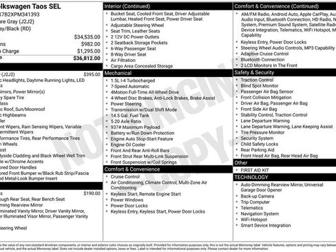 Used 2023 Volkswagen Taos SEL image 10