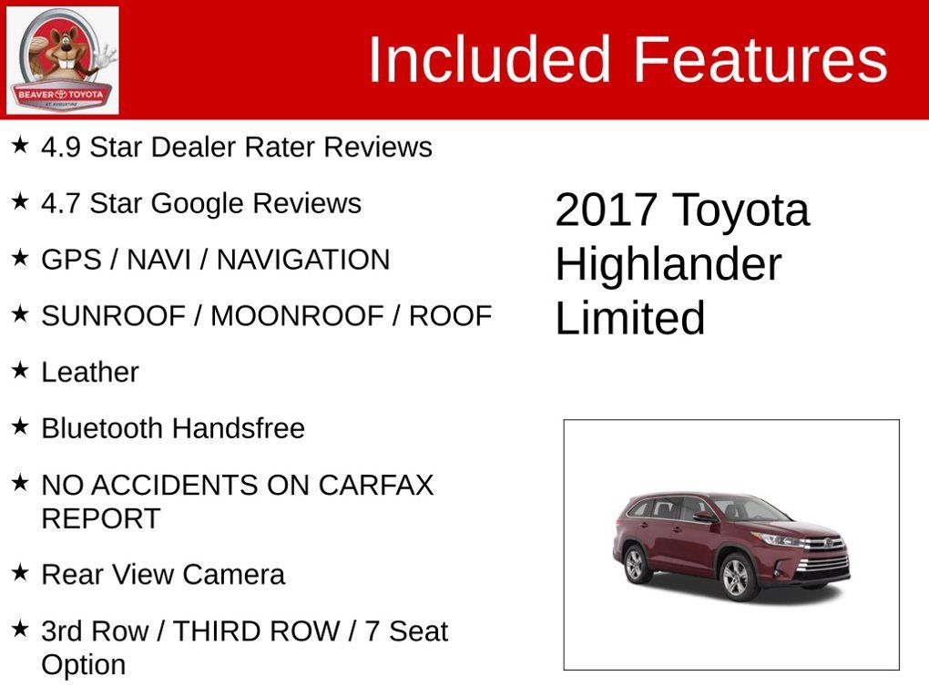 Used 2017 Toyota Highlander Limited FWD image 4