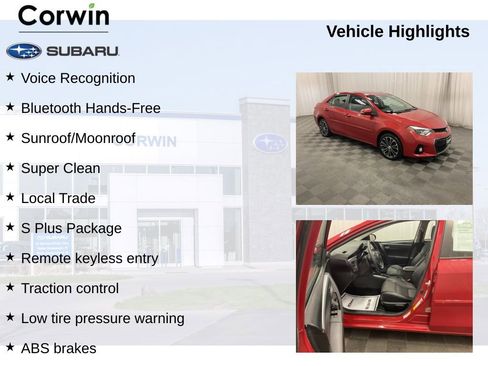 Used 2014 Toyota Corolla S image 11