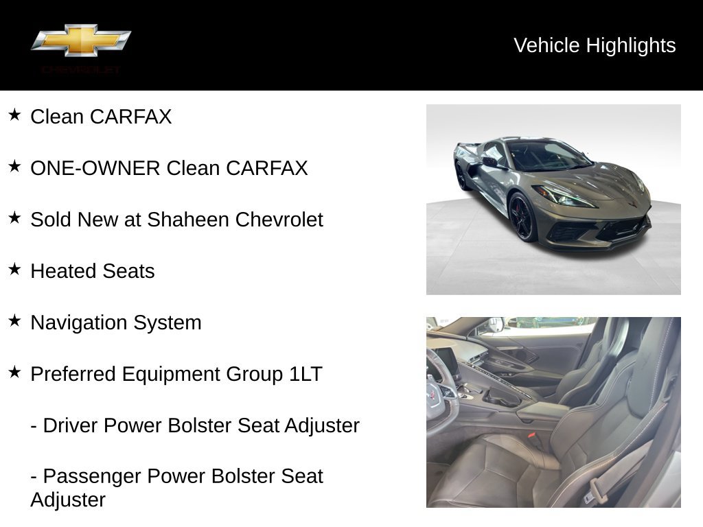 Used 2023 Chevrolet Corvette Stingray Preferred Cpe w/ Z51 Performance Package RWD image 18