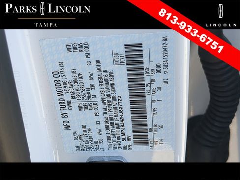 Used 2024 Lincoln Nautilus Premier w/ Jet Appearance Package image 34