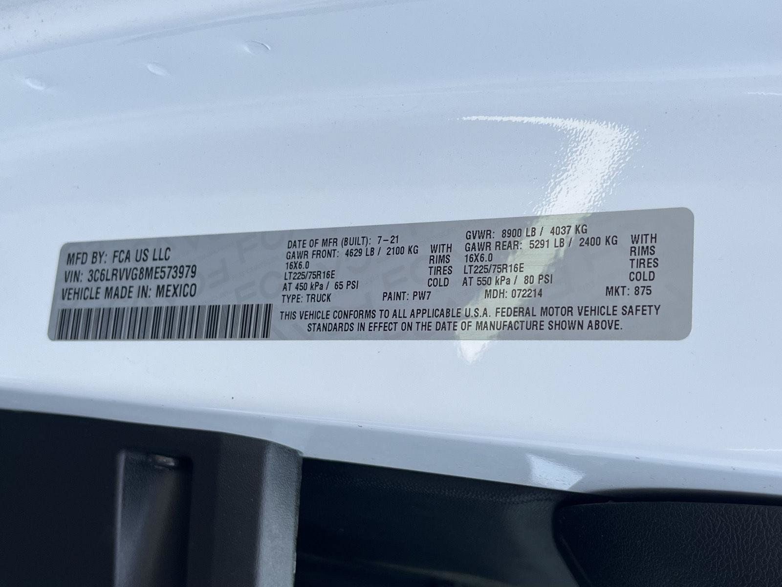 Used 2021 RAM ProMaster 2500 w/ Convenience Group FWD image 31