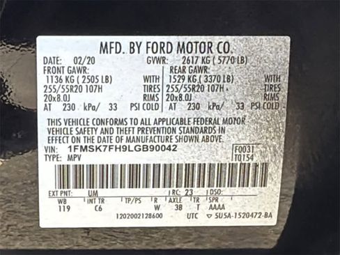 Used 2020 Ford Explorer Limited image 33