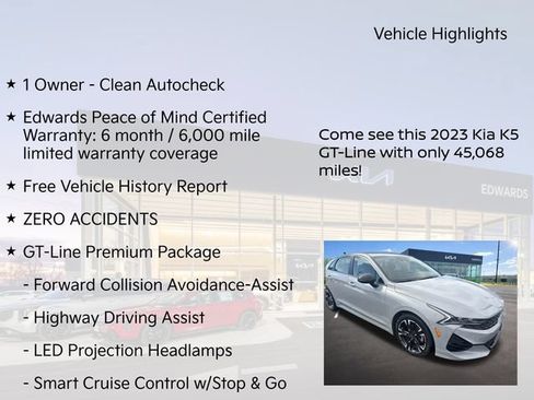 Used 2023 Kia K5 GT-Line w/ GT-Line Premium Package AWD/4WD image 9