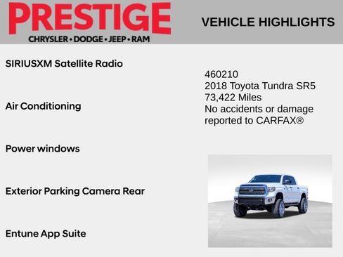 Used 2018 Toyota Tundra SR5 AWD/4WD image 2