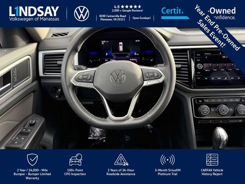 Certified 2022 Volkswagen Atlas SE w/ Panoramic Sunroof Package image 14