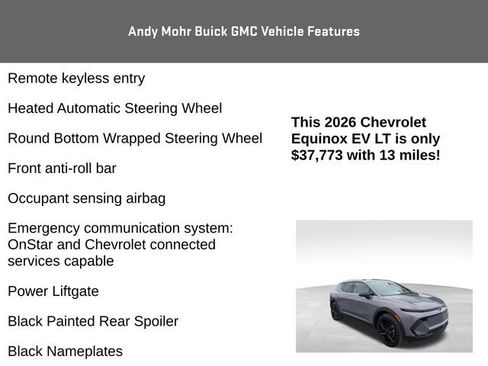 Used 2026 Chevrolet Equinox EV LT w/ LPO, Blackout Package image 20