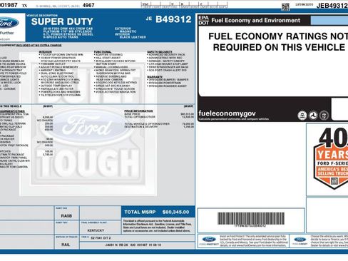 Used 2018 Ford F350 Platinum w/ Platinum Ultimate Package AWD/4WD image 3