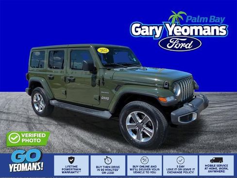 Used 2022 Jeep Wrangler Unlimited Sahara w/ Safety Group image 1
