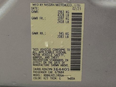 Used 2023 Nissan Altima 2.5 SV image 33