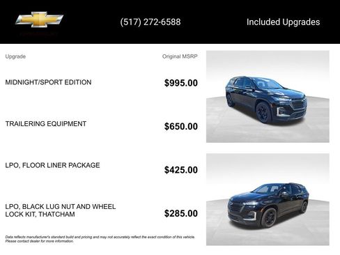 Used 2023 Chevrolet Traverse LT w/ Midnight/Sport Edition AWD/4WD image 15