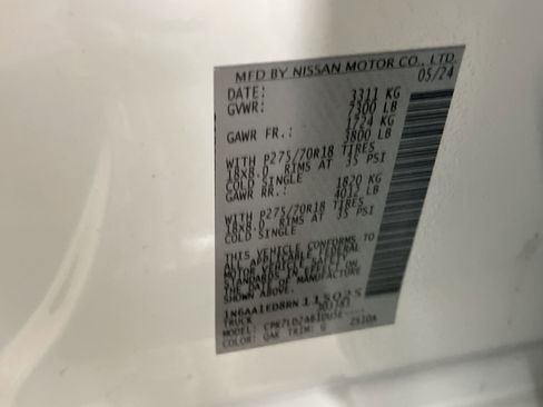 Used 2024 Nissan Titan PRO-4X w/ Pro-4x Utility Package image 28