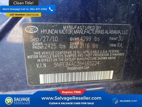 Used 2011 Hyundai Sonata GLS image 16