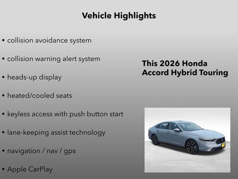 New 2026 Honda Accord Touring image 10