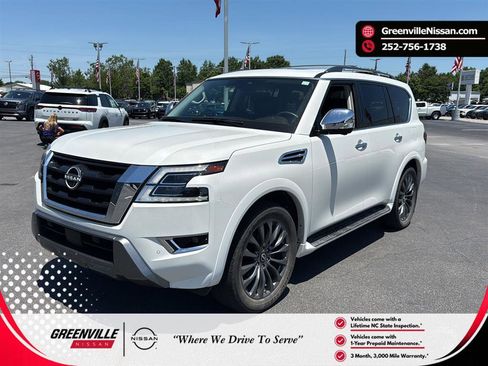 Used 2023 Nissan Armada Platinum w/ Captain's Chairs Package RWD image 1