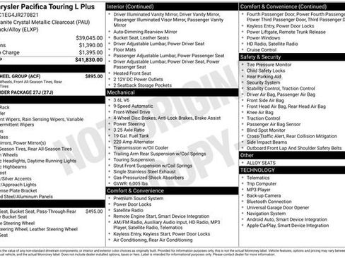 Used 2018 Chrysler Pacifica Touring-L Plus w/ Tire & Wheel Group image 7