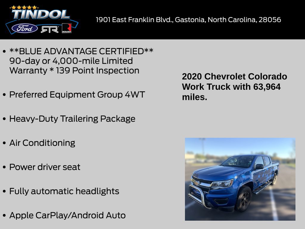 Used 2020 Chevrolet Colorado W/T w/ WT Convenience Package AWD/4WD image 18