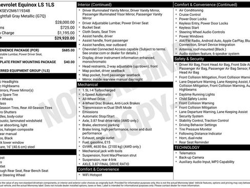 Used 2021 Chevrolet Equinox LS w/ LS Convenience Package AWD/4WD image 7