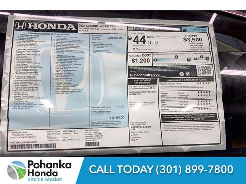 New 2025 Honda Accord Hybrid Touring image 22