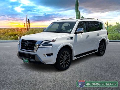 Used 2023 Nissan Armada Platinum w/ Captain's Chairs Package AWD/4WD image 9