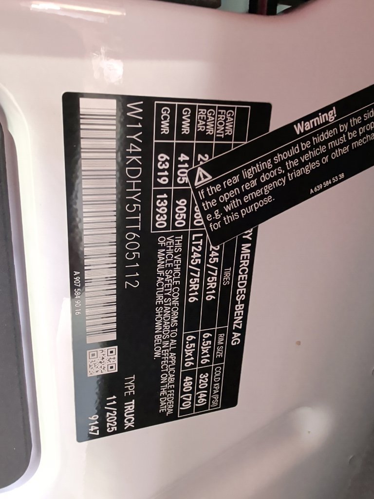 Used 2026 Mercedes-Benz Sprinter 2500 image 12