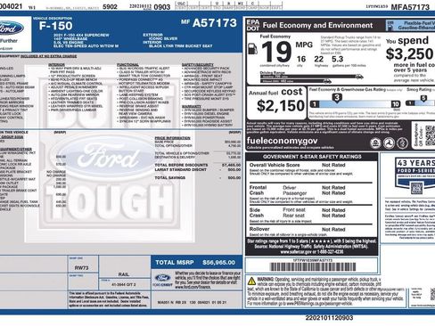Certified 2021 Ford F150 Lariat w/ Trailer Tow Package AWD/4WD image 21