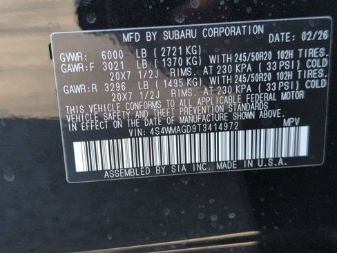 New 2026 Subaru Ascent Limited image 35