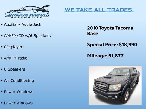 Used 2010 Toyota Tacoma 4x4 Double Cab image 2