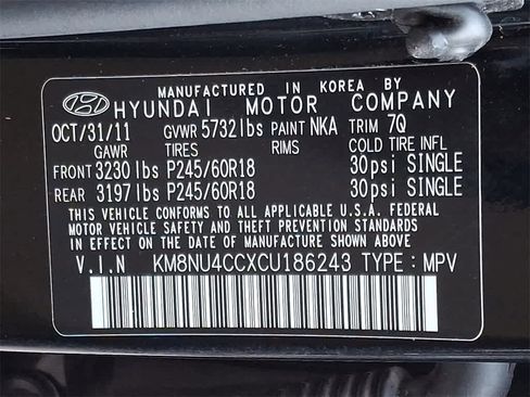 Used 2012 Hyundai Veracruz Limited image 26