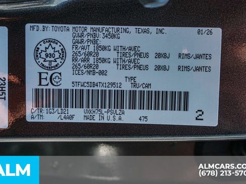 Used 2026 Toyota Tundra Limited AWD/4WD image 61
