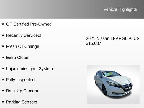 Used 2021 Nissan Leaf SL Plus image 4