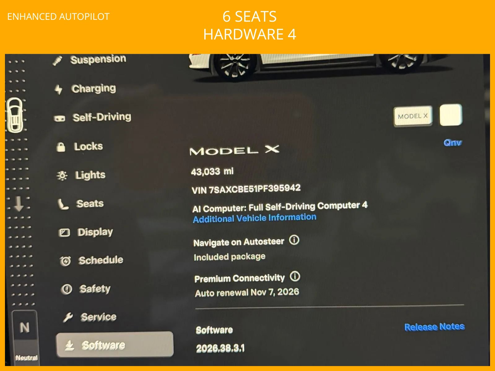 Used 2023 Tesla Model X AWD/4WD image 3