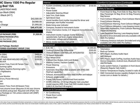Used 2024 GMC Sierra 1500 Pro w/ Pro Value Package AWD/4WD image 6
